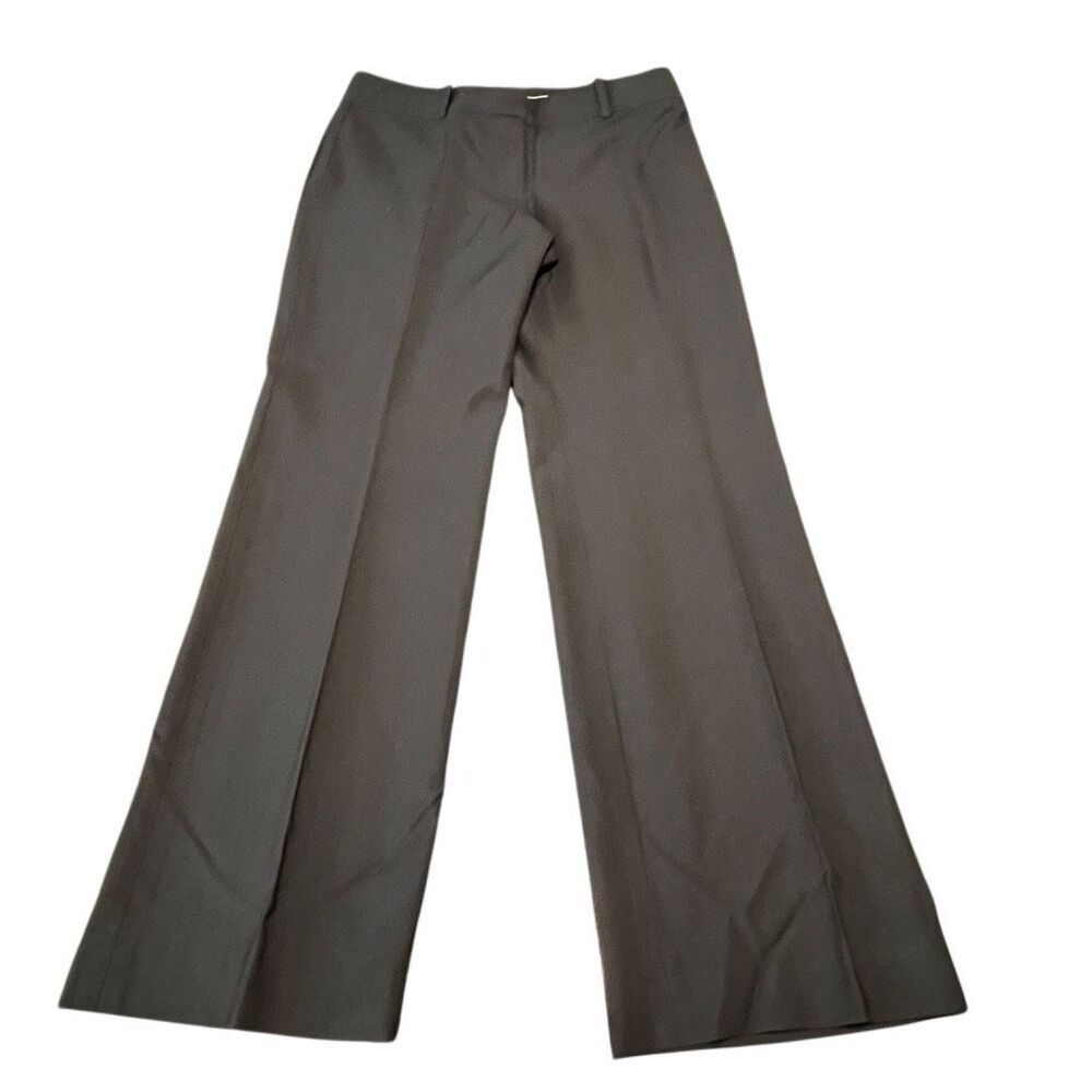 Ann Taylor Women's Flat Front Straight Leg Dress Pants Black Size 6P